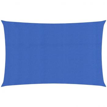 Toldo de vela HDPE azul 160 g/m² 2x5 m