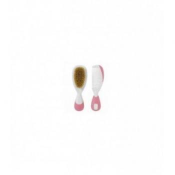 Chicco Cepillo y Peine Infantil Pelo Natural Rosa