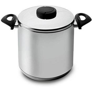 Olla Super Alta de Inoxidable con Tapa de 24 cm - Lacor Estudio