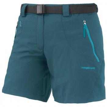 TRANGO PC007551 Pantalones Cortos, Mujer, Azul/marrón