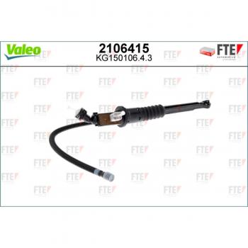 Cilindro maestro de embrague VALEO 2106415 / Cilindro principal de embrague FTE 2106415