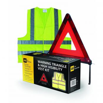 AA mundial accesorios plegable Triángulo de advertencia y kit de chaleco