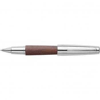 Rollerball Faber-Castell E-motion pearwood chrome/dark brown