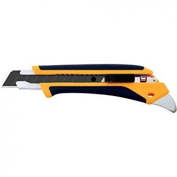 Cúter Profesional Olfa L5-AL con Mango Antideslizante, Cuchilla de 18 mm, Bloqueo Automático y Púa de Metal Duro
