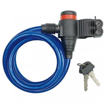 Candado para bicicleta VOREL 77835, bloqueo de 10mm x 1800mm