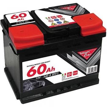 Batería de Arranque para Auto HIGH CAR 60Ah 540A 12V Polo Positivo Derecho L2