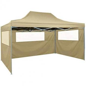 vidaXL Carpa Pabellón Plegable 3 Paredes Cenador Pérgola Fiestas Eventos Patio