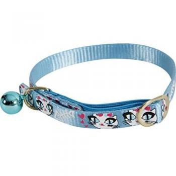 Collar de nylon para gatos Ladycat Zolux 10mm/30cm color azul
