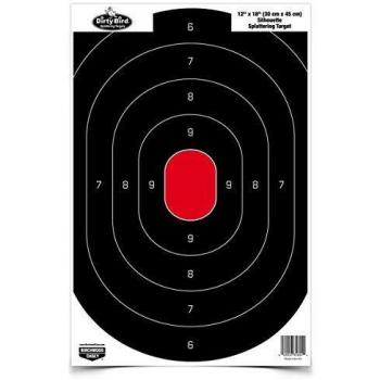 Dirty Bird Silhouette Target, 8 Sheet Pack