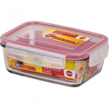Emsa 508106 Clip & Close - Fiambrera rectangular de cristal