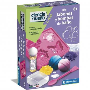 Clementoni Kit Científico y Educativo para Hacer Jabones y Bombas de Baño 55531, A Partir de 8 Años