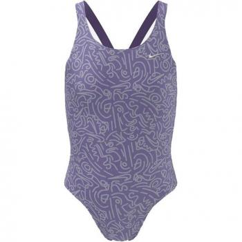 Bañador de natación Nike Fastback One Piece niña morado, traje de baño Nessd045 Fastback