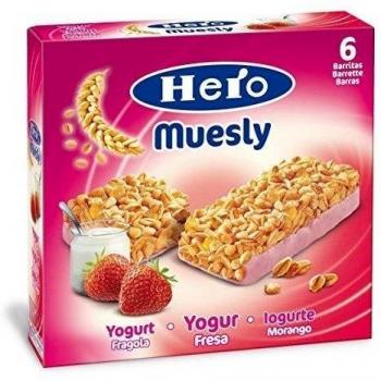 Hero - Muesly Fresa Est.6 Barritas x 25 g - [pack de 5]