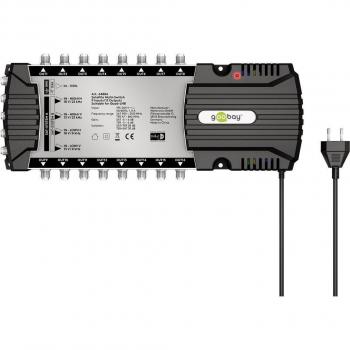 Satellite Multiswitch 9 Inputs / 16 Outputs - Goobay 64884, Compatible with 4K and 8K UHD, Ideal for up to 16 Participants