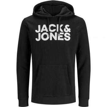 Jack & Jones Men's Black Hoodie with Corp Logo