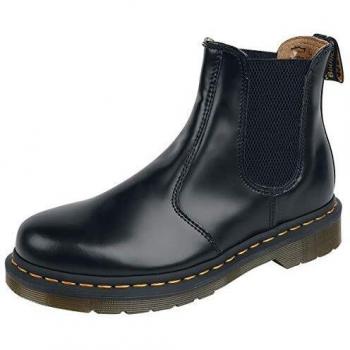 Dr Martens 2976 Ys Smooth Unisex Chelsea Boots - Black - UK4 EU37 US6 - male/female