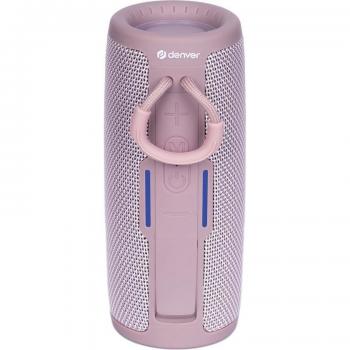 Altavoz Bluetooth Portátil Denver Electronics BTV-150 Rosa, con conexión Bluetooth, diseño compacto y ligero, batería recargable de larga duración, sonido de alta calidad, micrófono integrado para llamadas manos libres y compatibilidad con dispositi