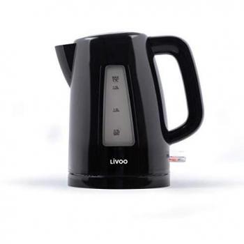 Hervidor Eléctrico Livoo DOD184N 1,7 L 2200 W Negro con Base 360° y Filtro Anticalcáreo Amovible