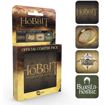 Set 4 coasters The Hobbit the Lord of The Rings