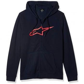 Ageless II Fleece Zip Hoodie for Men - Navy/Red