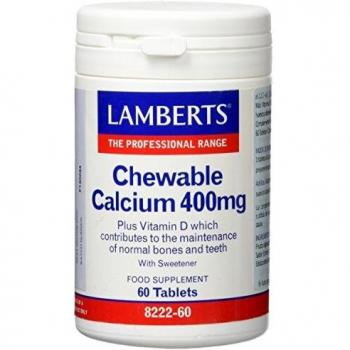 Lamberts Calcio Masticable 400mg - 60 Tabletas