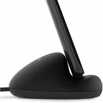 Sinjimoru estación de Acoplamiento para teléfono con Cable de Carga USB Tipo C Estación de Acoplamiento de Silicona Conveniente. Sync Stand Flat, Negro
