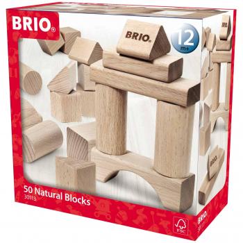 SET BLOQUES CONSTR.NATURAL 50PZA , color/modelo surtido