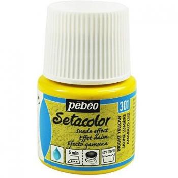 Pintura Textil Setacolor Efecto Daim 45 ml - Amarillo Claro