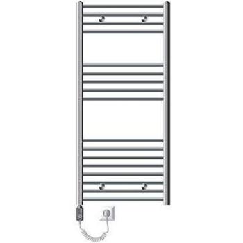 Radiador eléctrico de toallas curvado ECD Alemania - 600 x 1200 mm - 900W - Cromo - Conexión lateral