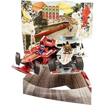 Santoro - Tarjeta de swing 3D para coches de carreras