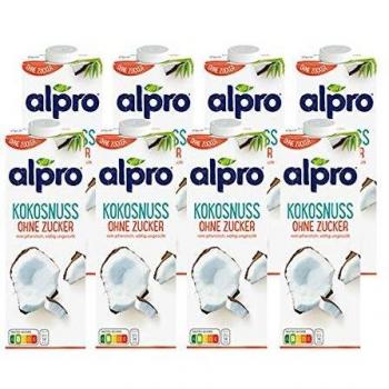 Bebida de Coco Alpro Sin Azúcar Enriquecida con Calcio y Vitaminas Brik 1L