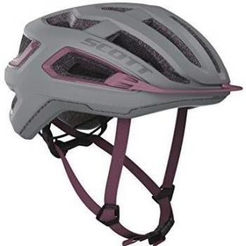 Scott 275195 - Casco de Bicicleta Unisex para Adulto, Color Gris y Rosa, 59-61 cm