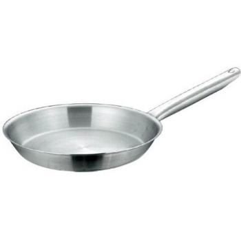 Sartén de Acero Inoxidable Tradition Plus 24cm con Bisel Antigoteo y Compatible con Inducción