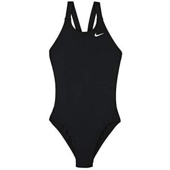 Bañador de una pieza Nike Swim Hydrastrong Solid negro para niña