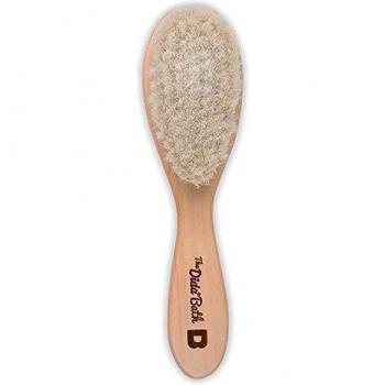 The Dida World Bath Tête - Cepillo infantil de madera y cerdas de pelo de cabra, color Marrón