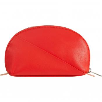 Neceser de mujer Dudu de piel con cremallera, mini bolso de cuero tipo embrague, bolsa de viaje para maquillaje, diseño colorido