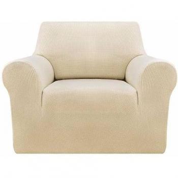 Deconovo Funda de Sofá 1 Plaza Protector Elástica para Muebles Beige