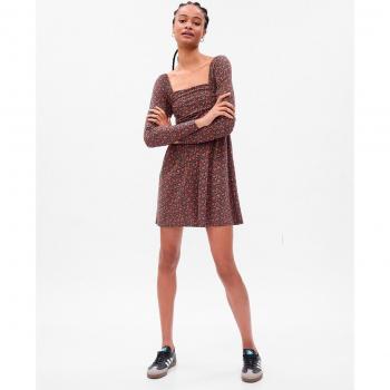 Gap - Vestido corto de manga larga