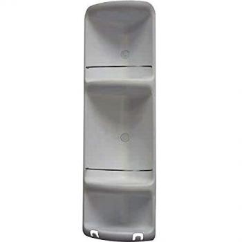 Gedy Caesar Porta Objetos Ducha, Resinas termoplásticas, Blanco, Grande