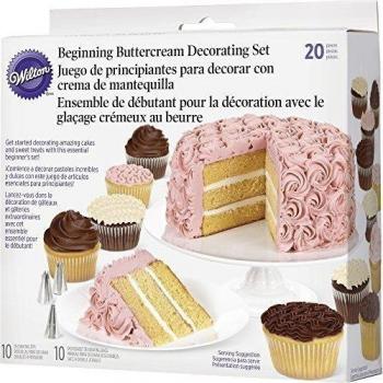 Wilton Set decoración básica Crema de Mantequilla, 20 Piezas, Centimeters