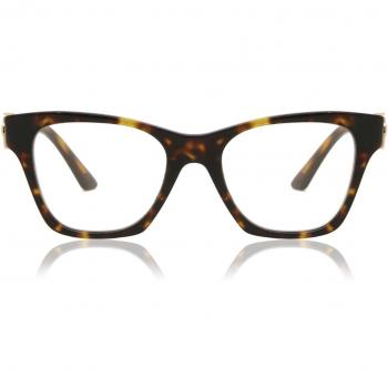 Versace VE3341U 108 Women's Eyeglasses Tortoiseshell Size 52 - Blue Light Block Available