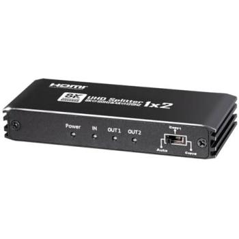 Divisor HDMI 8K 1 en 2 salidas - CS26-2L, conmutador HDMI con gestión inteligente EDID, compatible con 8K @60Hz y 4K @120Hz, HDR10+, Dolby