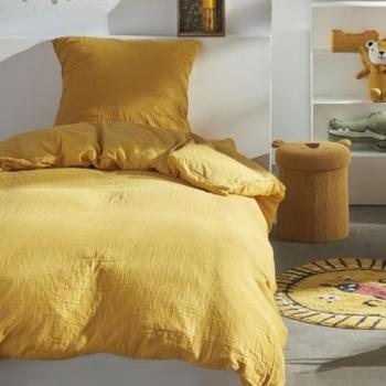 Juego de funda nórdica TODAY Dream Amarillo, incluye funda nórdica y fundas de almohada, diseñado para cama individual, medidas 140 x 240 cm, color amarillo