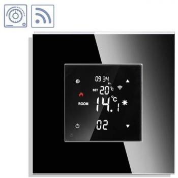 Termostato digital WiFi 3 en 1 KOOB frontal cristal negro