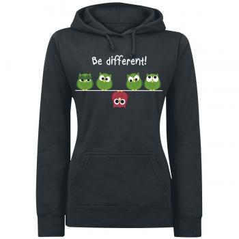 Be Different! Jersey con Capucha Mujer Negro S