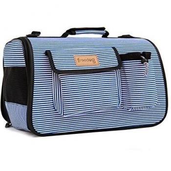 Freedog FD1000440 - Transportin, para Perro y Gato, Color Azul