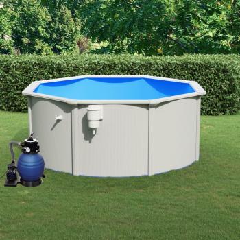 Piscina Inflable 300x120 cm con Bomba de Filtro de Arena