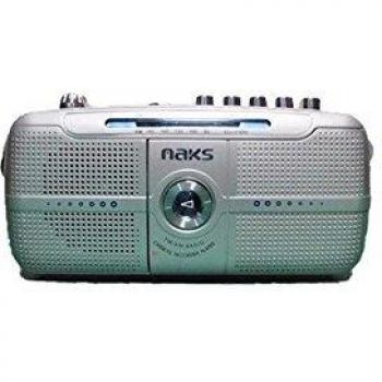Naks RC-7202 Radio Cassette PORTÁTIL con MICRÓFONO Integrado