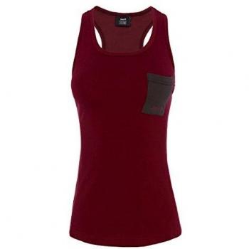 Izas Arizona Camiseta algodón, Mujer, Rojo Mineral/Gris Oscuro, L