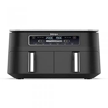 Ninja Foodi [AF300EU] Freidora de Aire Dual Zone, 2470 W, 7.6 litros, Plástico, Negro